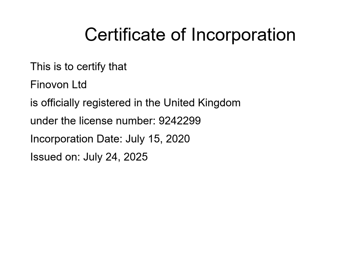 Certificate of Incorporation